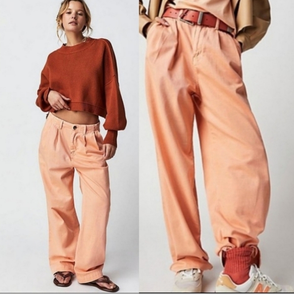 Free People Pants - NEW Free People Abby Chino in Melon $98